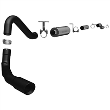 MagnaFlow 17018 4" Cat Back Black Series Single Exhaust System for 1999-2007 Ford 7.3L, 6.0L Powerstroke