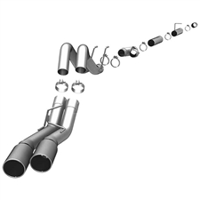 MagnaFlow 17988 4" Filter Back Pro Series Dual Exhaust System for 2008-2010 Ford 6.4L Powerstroke