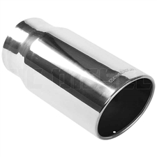 MagnaFlow 35120 5" Round Single Wall Rolled Edge Angle Cut Exhaust Tip