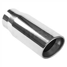 MagnaFlow 35231 5" Round Double Wall Rolled Edge Angle Cut Exhaust Tip