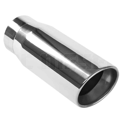MagnaFlow 35231 5" Round Double Wall Rolled Edge Angle Cut Exhaust Tip