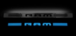 Recon 264121DGBK Illuminated Door Sill 2002-2012 Dodge Ram Black Anodized Blue Electroluminescence
