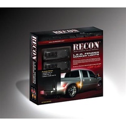 Recon 264137BK Dually Fender Light Smoked 2010-2012 Dodge Ram