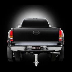 Recon 26415 Tailgate Bar 49 inch White & Red