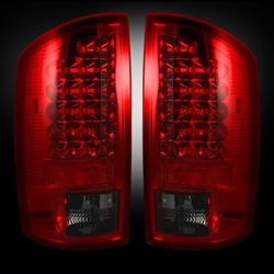 Recon 264171RBK Tail Light Red Smoked 2002-2006 Dodge Ram