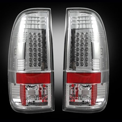 Recon 264172CL Tail Light Clear 1997-2007 Ford Superduty, F-150