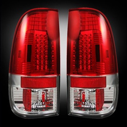 Recon 264172RD Tail Light Red 1997-2007 Ford Superduty, F-150