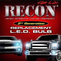 Recon 264216WH Dome Map License Plate Bulb 194/168 T10 2-Watt Unidirectional S.M.D. LED