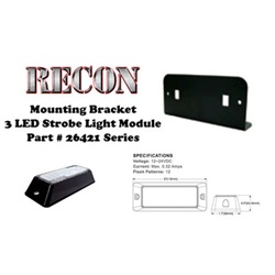 Recon 26421BRKT L Bracket Single Head for 26421 LED Strobe Light
