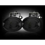 Recon 264500BK Driving Light Kit LED Elliptical Oval w Black Chrome Internal Housing
 