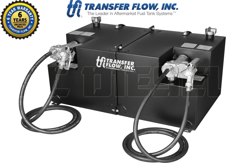 Transfer Flow Low Profile Under Tonneau Auxiliary Fuel Tank