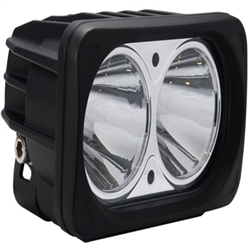 Vision X XIL-OP210 LED Light Optimus Series Prime Black Two 10-Watt LEDs Light 10 Degree Beam