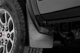 WeatherTech 110036 Front MudFlaps for 2014-2017 GM 6.6L Duramax LML, LP5