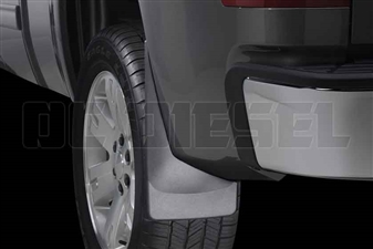 WeatherTech 120011 Rear MudFlaps for 2007-2014 GM 6.6L Duramax LMM, LML