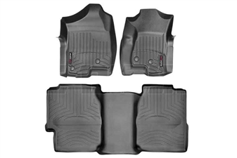 WeatherTech 440031-440622 Black FloorLiner Set for 2001-2007 GM 6.6L Duramax LB7, LLY, LBZ