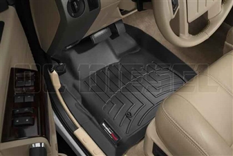 WeatherTech 441201 Black Front FloorLiner for 2008-2010 Ford 6.4L Powerstroke