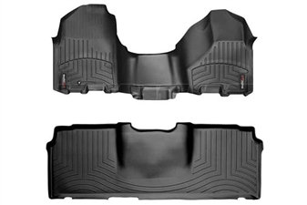 WeatherTech 443281-440123 Black FloorLiner Set for 2010-2012 Dodge 6.7LCummins