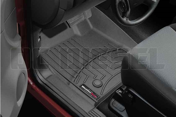 WeatherTech 443431 Black Front FloorLiner for 2007-2014 GM 6.6L Duramax LMM, LML