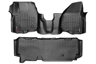 WeatherTech 444341-443053 Black FloorLiner Set for 2012-2016 Ford 6.7L Powerstroke