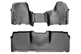 WeatherTech 444771-440123 Black FloorLiner Set for 2012-2017 Dodge 6.7L Cummins