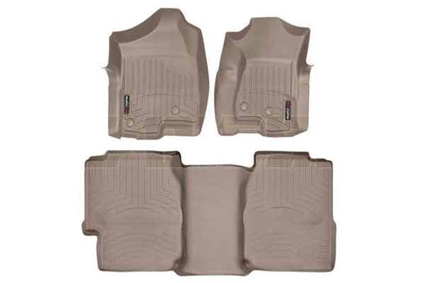 WeatherTech 450031-450622 Tan FloorLiner Set for 2001-2007 GM 6.6L Duramax LB7, LLY, LBZ