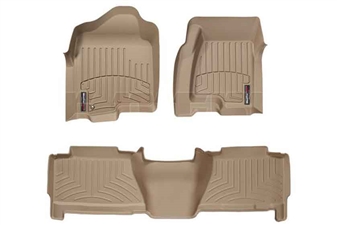 WeatherTech 450031-450625 Tan FloorLiner Set for 2004-2007 GM 6.6L Duramax LLY