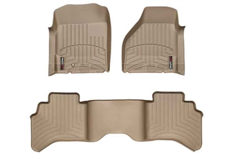 WeatherTech 45004-1-2 Tan FloorLiner Set for 2003-2009 Dodge 5.9L, 6.7L Cummins