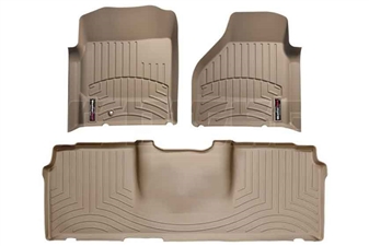 WeatherTech 45012-1-3 Tan FloorLiner Set for 2006-2009 Dodge 5.9L, 6.7L Cummins