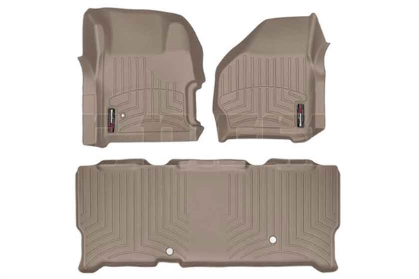 WeatherTech 451251-450023 Tan FloorLiner Set for 1999-2007 Ford 7.3L, 6.0L Powerstroke