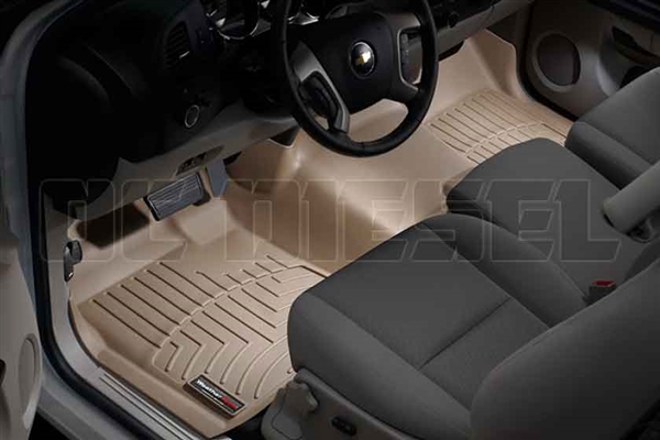 WeatherTech 452941 Tan Front FloorLiner for 2007-2014 GM 6.6L Duramax LMM, LML