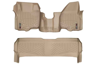 WeatherTech 453291-453052 Tan FloorLiner Set for 2011-2012 Ford 6.7L Powerstroke