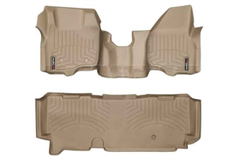 WeatherTech 453291-453053 Tan FloorLiner Set for 2011-2012 Ford 6.7L Powerstroke