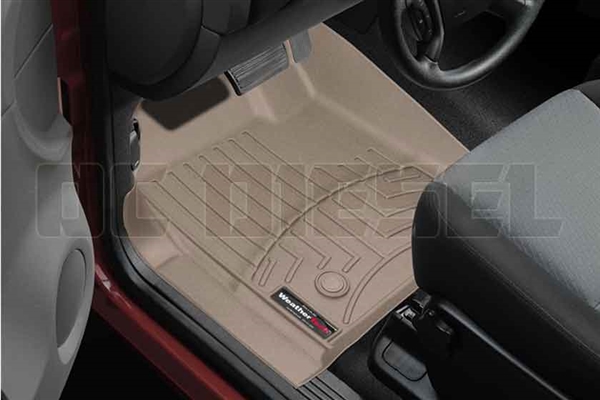 WeatherTech 453431 Tan Front FloorLiner for 2007-2014 GM 6.6L Duramax LMM, LML