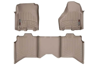 WeatherTech 454781-452163 Tan FloorLiner Set for 2012-2017 Dodge 6.7L Cummins