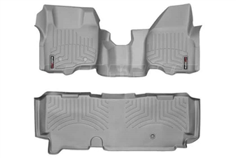 WeatherTech 463291-463053 Grey FloorLiner Set for 2011-2012 Ford 6.7L Powerstroke