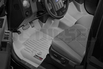 WeatherTech 464341 Grey Front FloorLiner for 2012-2016 Ford 6.7L Powerstroke