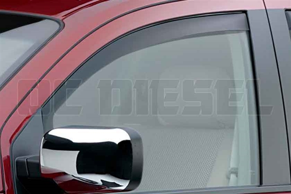 WeatherTech 80342 Front Pair Dark Side Window Deflectors for 2016-2017 Nissan 5.0L Cummins