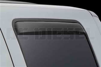 WeatherTech 81138 Rear Pair Dark Side Window Deflectors for 1999-2016 Ford 7.3L, 6.0L, 6.4L, 6.7L Powerstroke