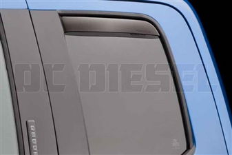 WeatherTech 83765 Rear Pair Dark Side Window Deflectors for 2017 Ford 6.7L Powerstroke