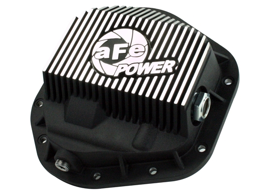 aFe Power 46-70082 Pro Series Front Differential Cover Machined Fins for 1999-2016 Ford 7.3L, 6.0L, 6.4L, 6.7L Powerstroke