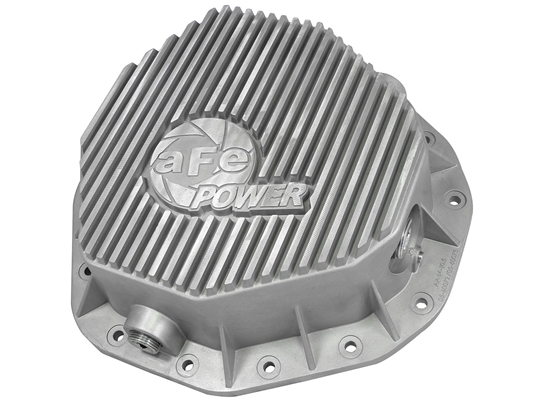 aFe Power 46-70090 Street Series Rear Differential Cover Raw Finish for 2003-2005 Dodge 5.9L Cummins