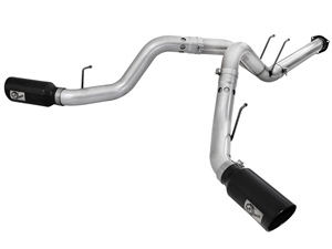 aFe Power 49-03065-B ATLAS 4" Aluminized DPF-Back Exhaust System for 2011-2014 Ford 6.7L Powerstroke
