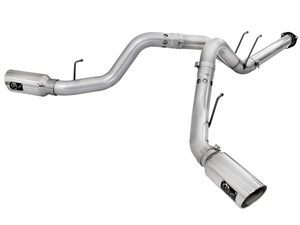 aFe Power 49-03065-P ATLAS 4" Aluminized DPF-Back Exhaust System for 2011-2014 Ford 6.7L Powerstroke