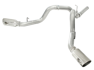 aFe Power 49-04043-P ATLAS 4" Aluminized DPF-Back Exhaust System for 2011-2016 GM 6.6L Duramax LML