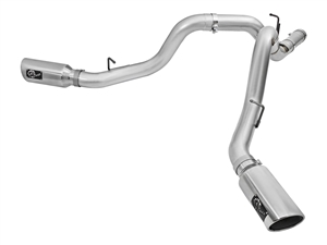 aFe Power 49-04080-P ATLAS 4" Aluminized DPF-Back Exhaust System for 2016 GM 6.6L Duramax LML