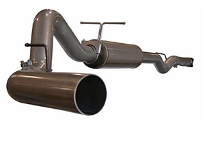 aFe Power 49-14001 Large Bore-HD 4" 409 Stainless Steel Cat-Back Exhaust System for 2001-2005 GM 6.6L Duramax LB7, LLY
