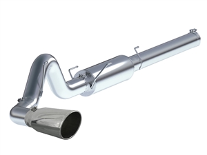 aFe Power 49-42012 Large Bore-HD 5" 409 Stainless Steel Cat-Back Exhaust System for 2004.5-2007 Dodge 5.9L Cummins