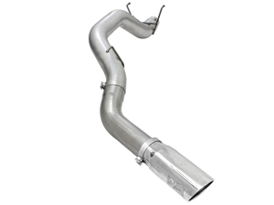 aFe Power 49-42039-P Large Bore-HD 5" 409 Stainless Steel DPF-Back Exhaust System for 2013-2016 RAM 6.7L Cummins