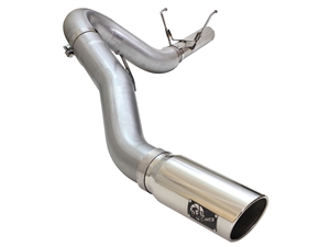 aFe Power 49-42051-1P Large Bore-HD 5" 409 Stainless Steel DPF-Back Exhaust System for 2013-2016 RAM 6.7L Cummins