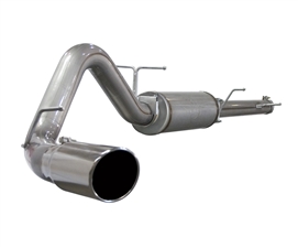 aFe Power 49-43009 Large Bore-HD 4" 409 Stainless Steel Cat-Back Exhaust System for 2003-2005 Ford 6.0L Powerstroke